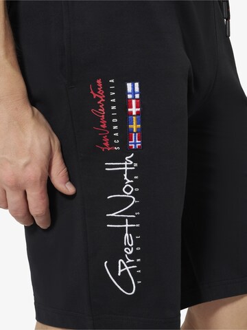 Jan Vanderstorm Loose fit Workout Pants 'Harthaknut' in Black