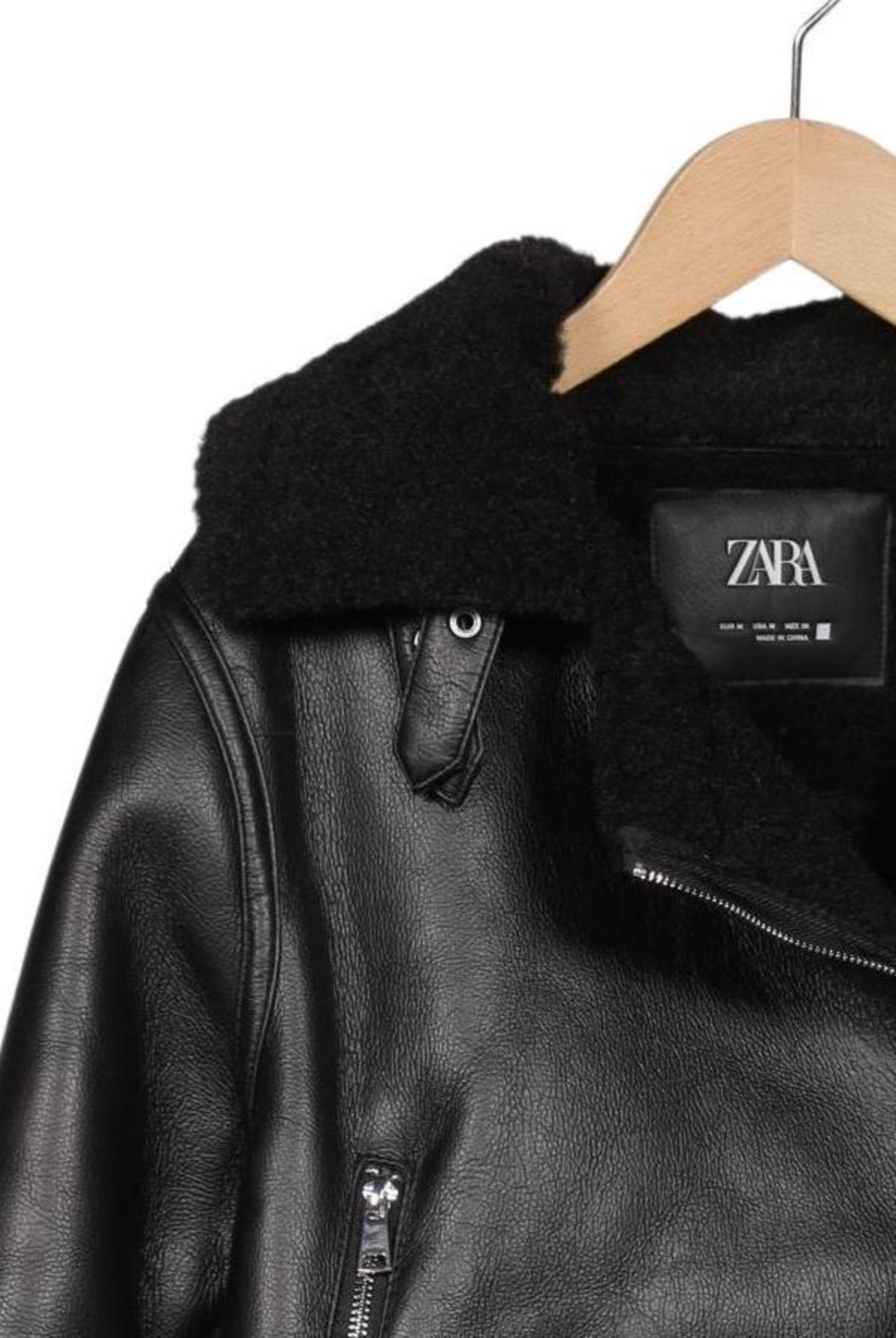 ZARA Jacke M in Schwarz