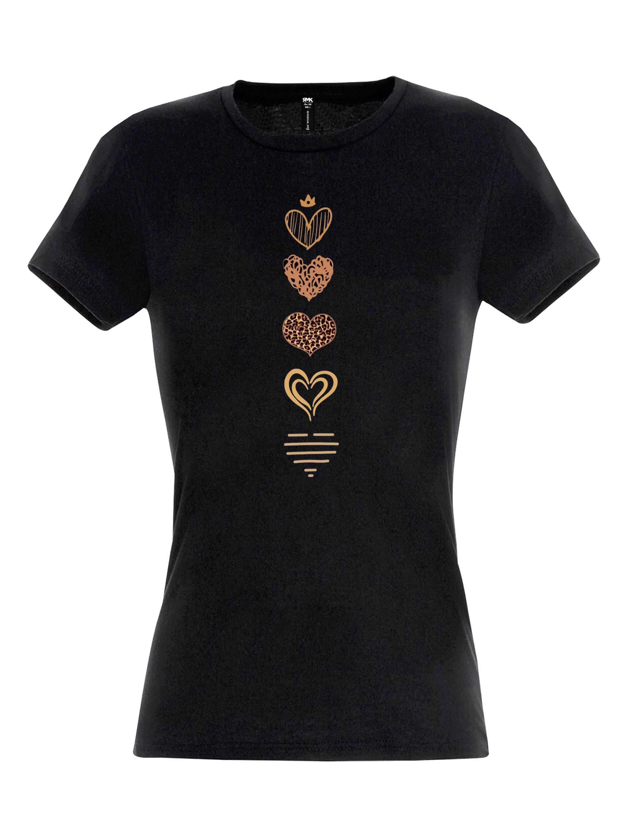 RMK Shirt 'Corazón' in Black: front