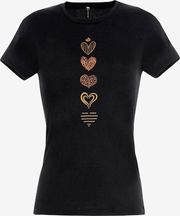 RMK Shirt 'Corazón' in Black: front