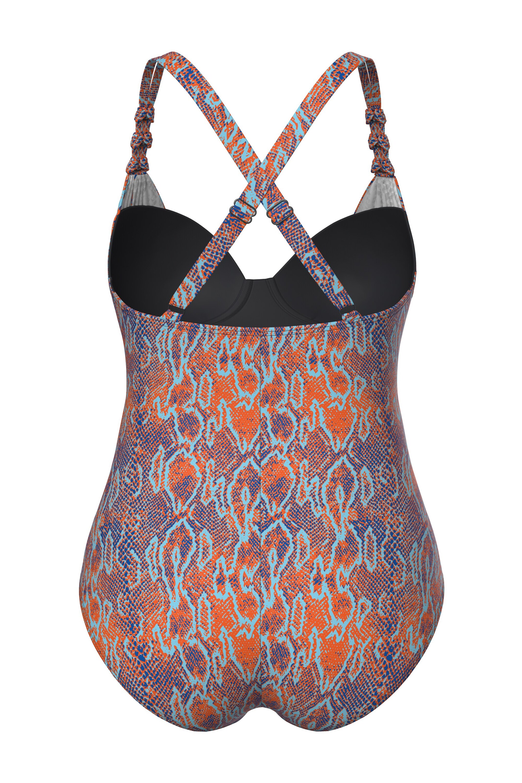 Ulla Popken Bustier Badpak in Gemengde kleuren