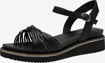 Tamaris Sandalen met riem in Zwart: voorkant