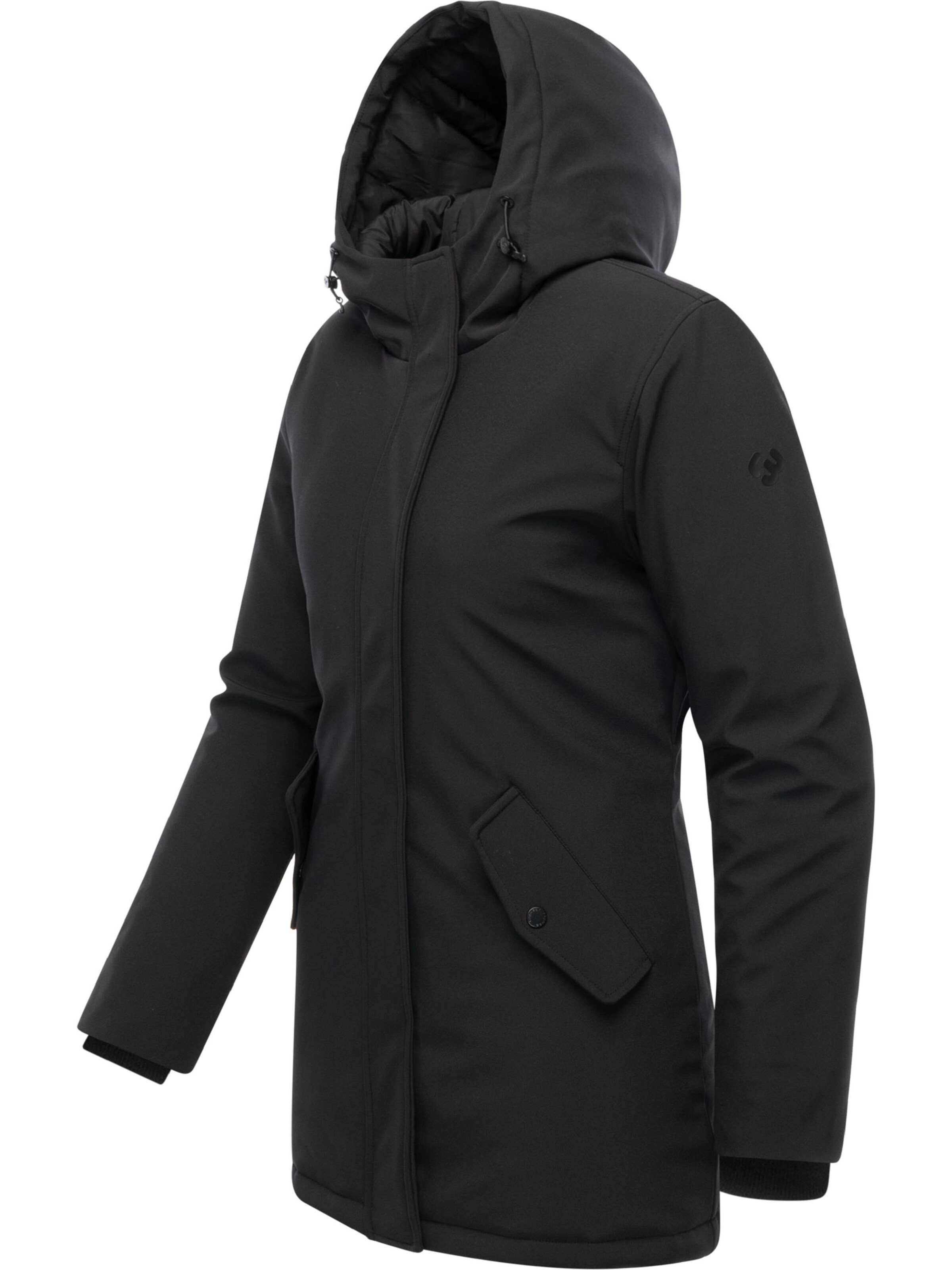 Ragwear Wintermantel 'Navanuti' in Schwarz