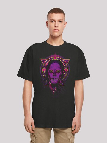 T-Shirt 'Harry Potter Neon Death Eater' F4NT4STIC en noir : devant