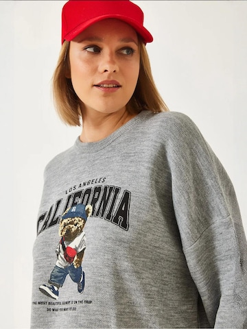 Bianco Lucci Oversized trui in Grijs