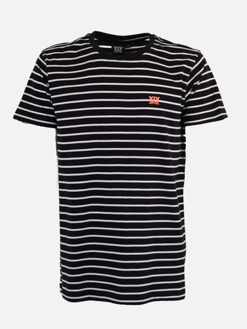 HEFTYKA Shirt 'STRIPE TEE'‌‌‌‌‌‌‌‌‌ in Schwarz: Vorderseite