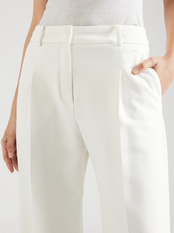 JOOP! Wide leg Pleat-front trousers in White