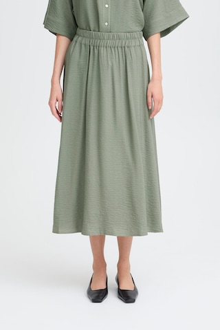 ICHI Skirt in Green: front