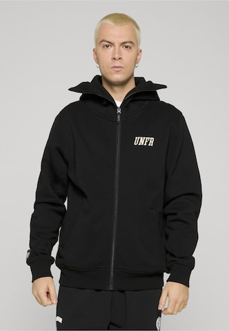 Unfair Athletics Trainingsjacke 'Samurai' in Schwarz: Vorderseite