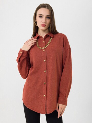 Daniel Hills Bluse in Rot: Vorderseite