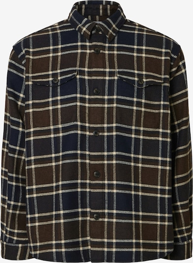 SELECTED Košulja 'SLHPABLO' u svijetlobež / tamno plava / tamno smeđa, Pregled proizvoda