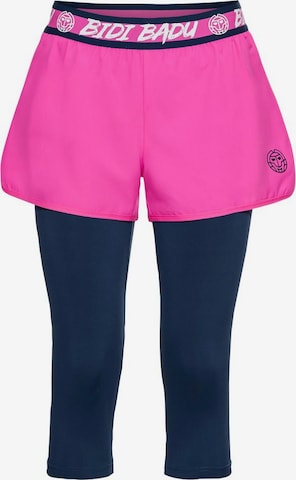 BIDI BADU Regular Workout Pants 'Flora' in Pink: front