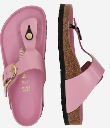 BIRKENSTOCK T-bar sandals 'Gizeh LENA' in Pink