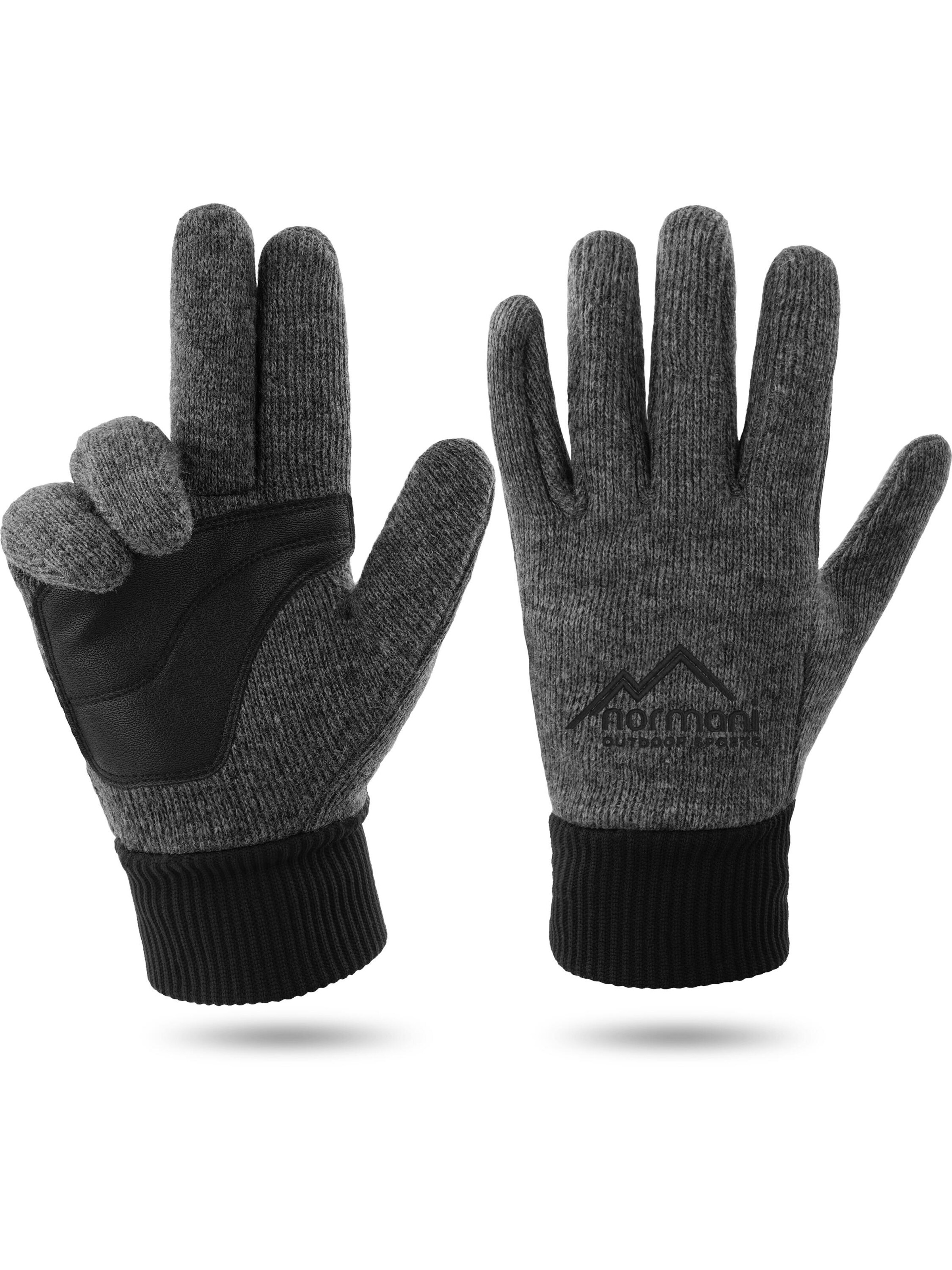 normani Vingerhandschoenen 'Hamilton' in Grijs