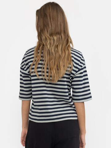 Esmé Studios Shirt 'ESSigne Striped Boxy' in Grey