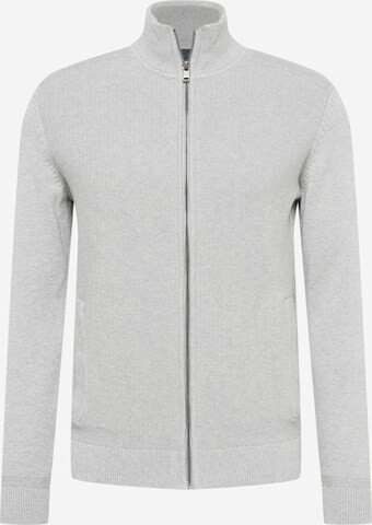 TOM TAILOR Knit Cardigan in Grey: front