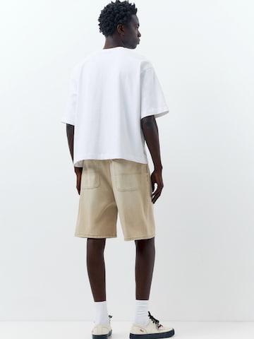 Pull&Bear Baggy Jeans in Beige