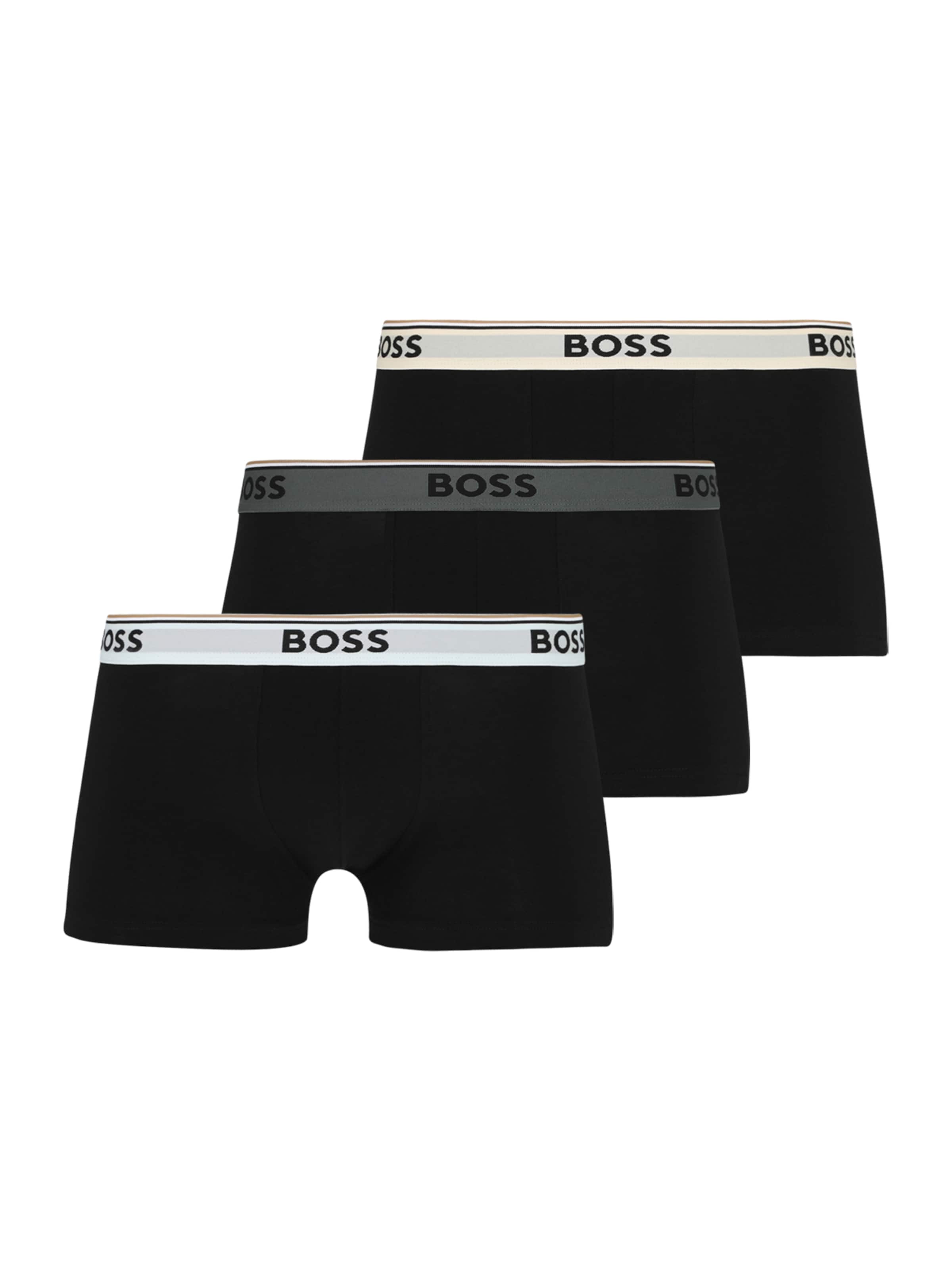 Boxers BOSS en noir : devant