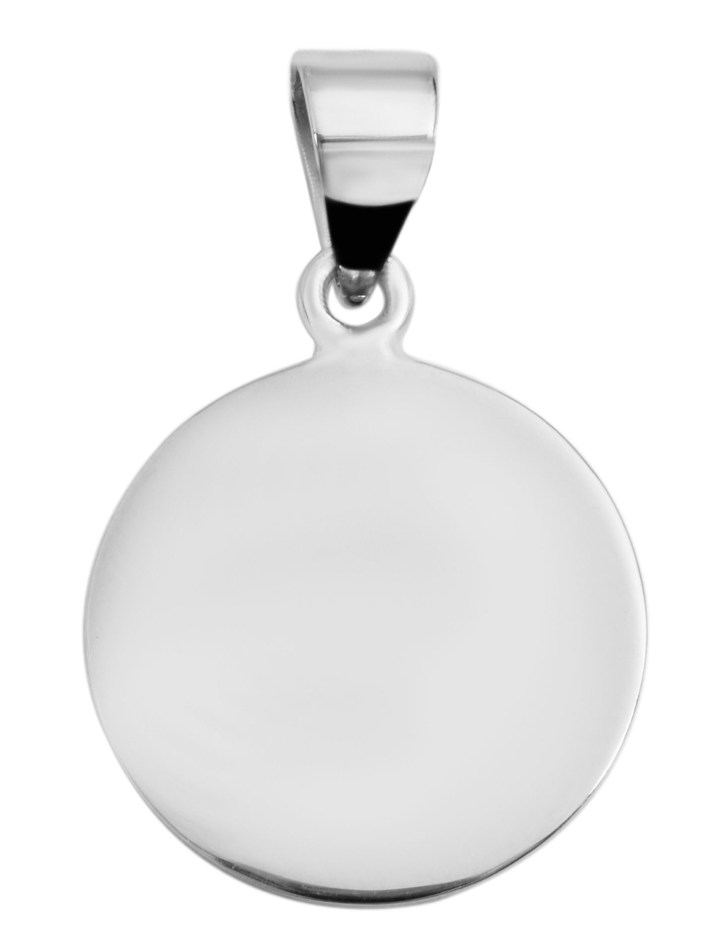 Akzent Pendant '"Ruba" aus 925 Sterlingsilber, rhodiniert, langlebig' in Silver