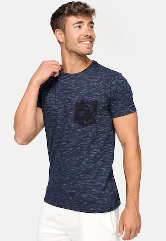 INDICODE JEANS T-Shirt 'Blaine' in Blau: Vorderseite