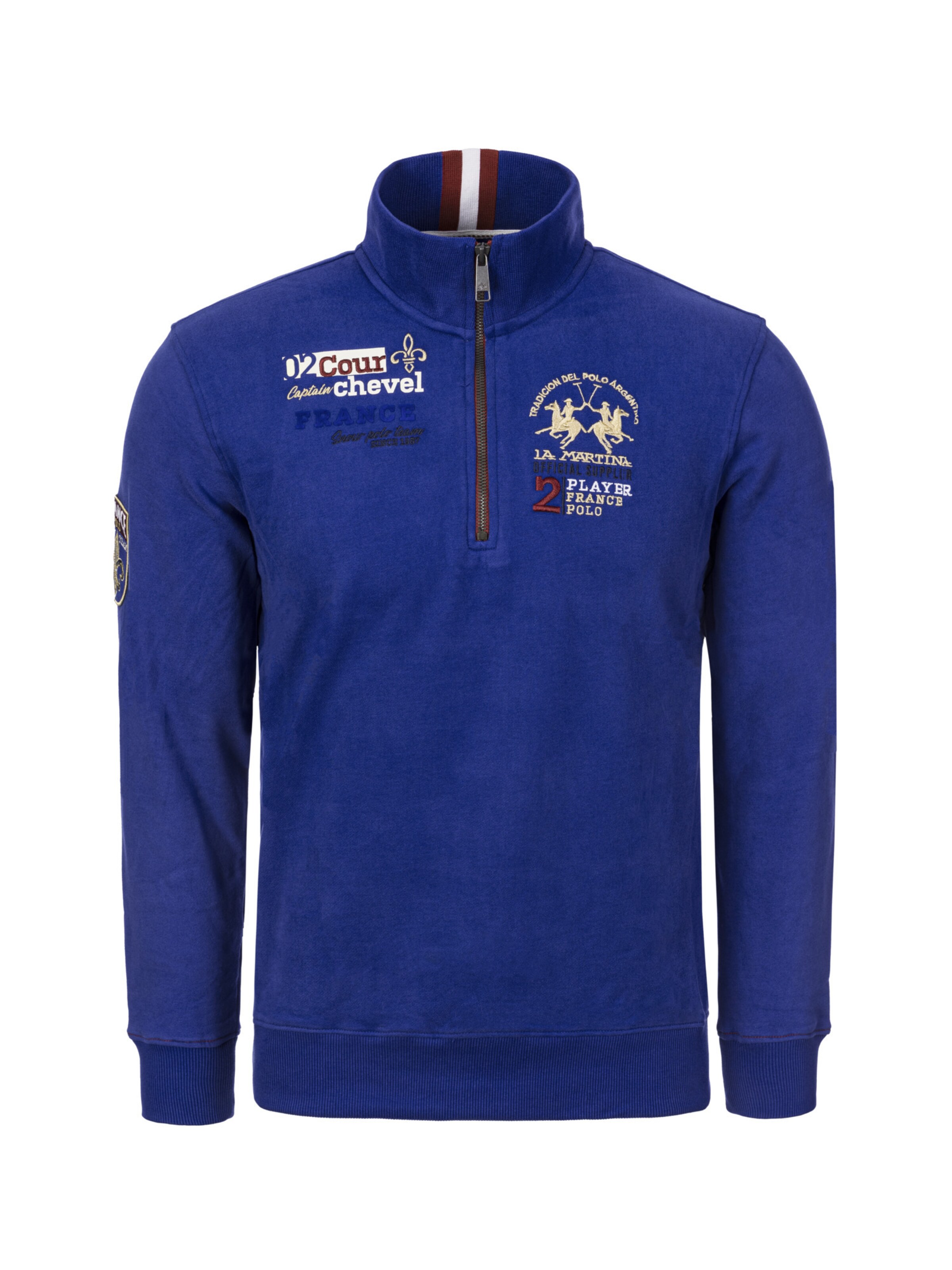 Pullover ' MBF308 ' di La Martina in blu: frontale