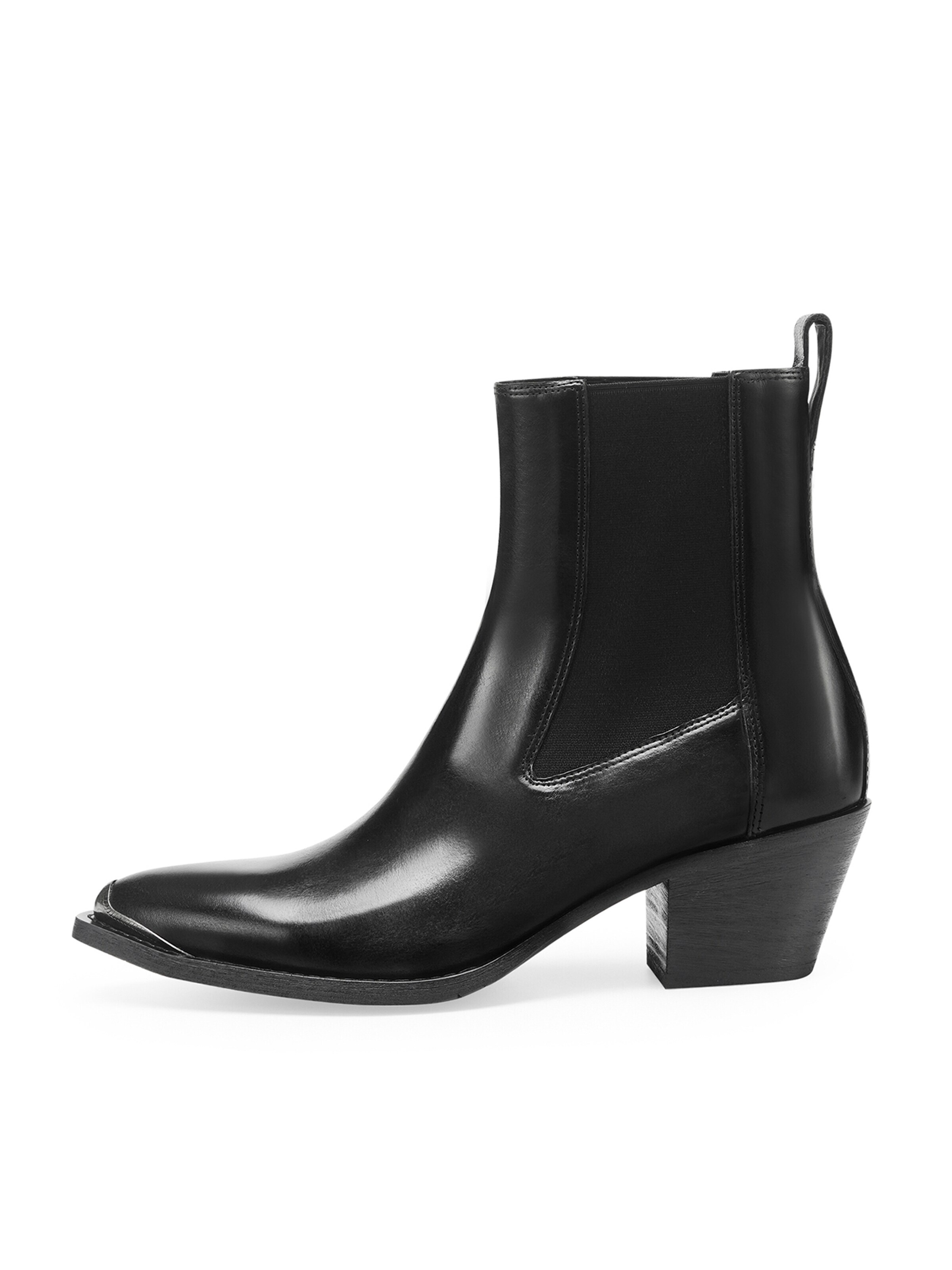 Potamy Cowboy Boots in Black: front