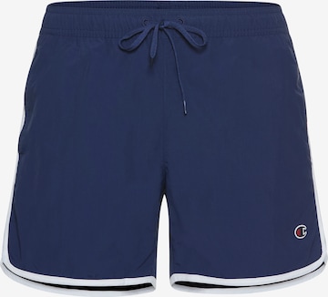 Champion Authentic Athletic Apparel Badeshorts in Blau: Vorderseite