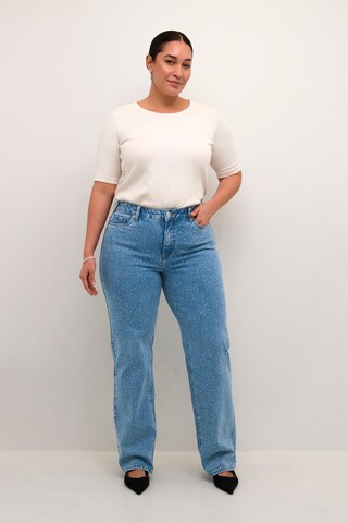 Coupe slim Jean 'Thura' KAFFE CURVE en bleu
