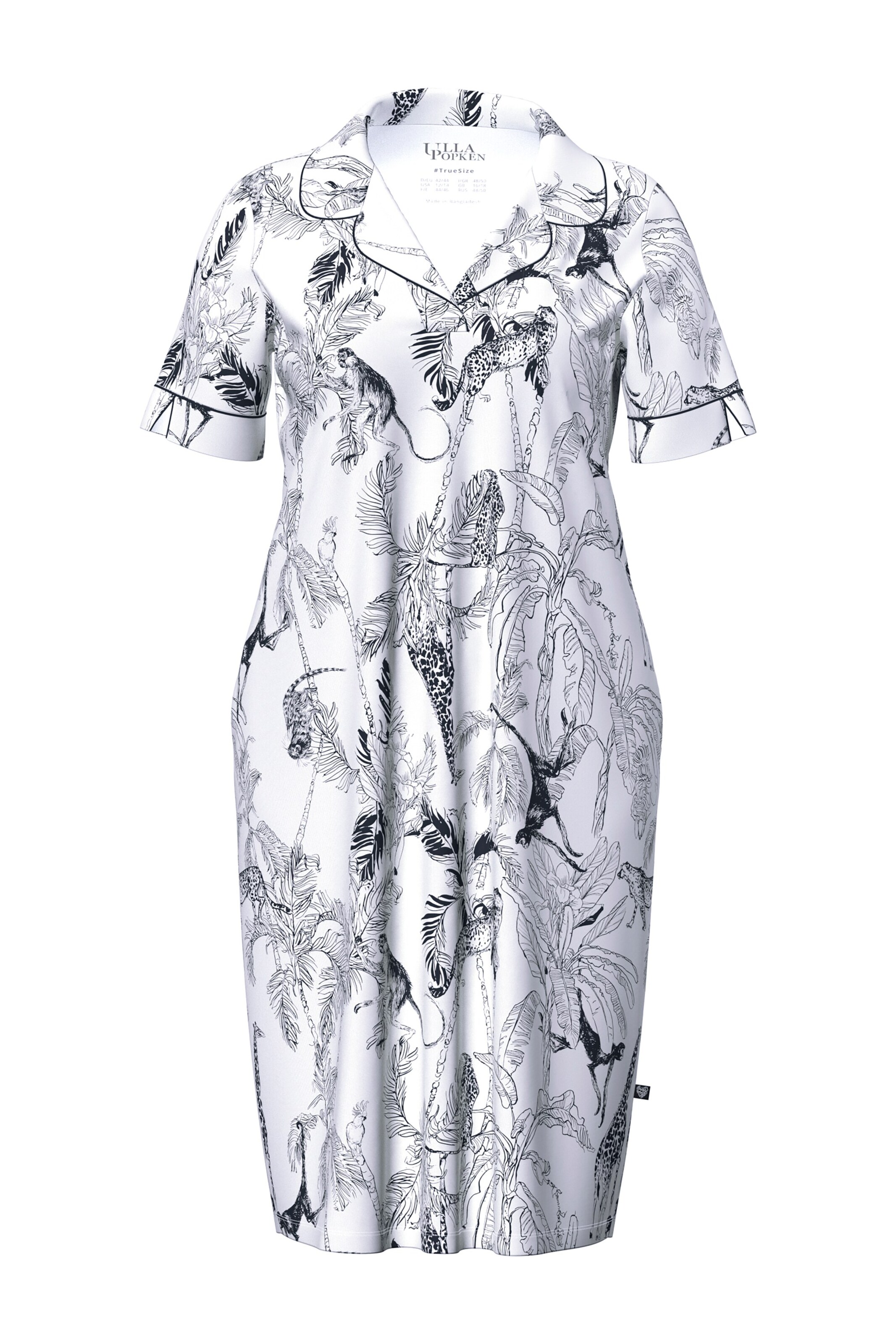 Ulla Popken Nightgown in White: front