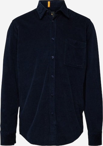 Chemise 'Relegant 6' BOSS Black en bleu : devant