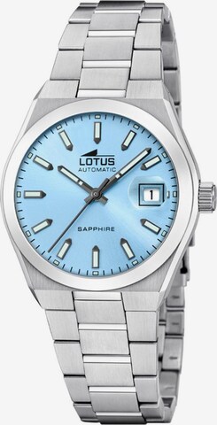 Montre à affichage analogique Lotus en bleu : devant