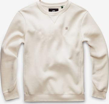 Sweat-shirt 'Premium Core' G-STAR en blanc : devant