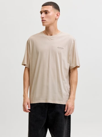 T-Shirt JACK & JONES en beige : devant