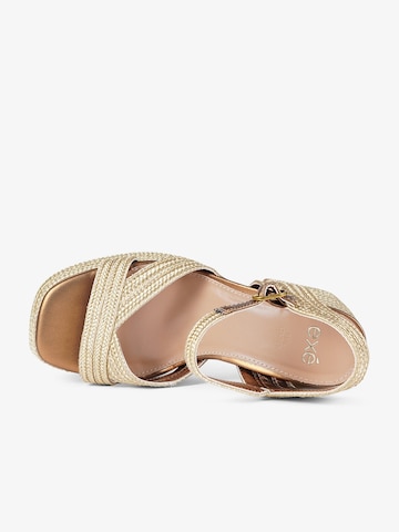 EXE Hochhackige Sandalen in Gold