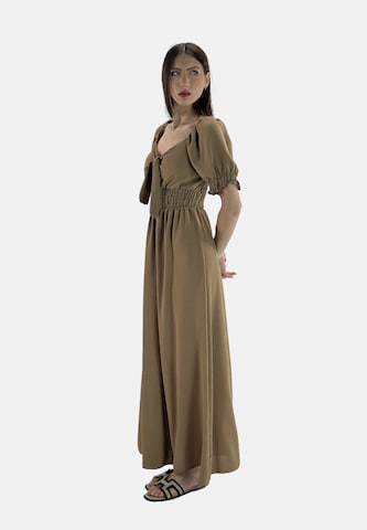 Elara Dress in Brown