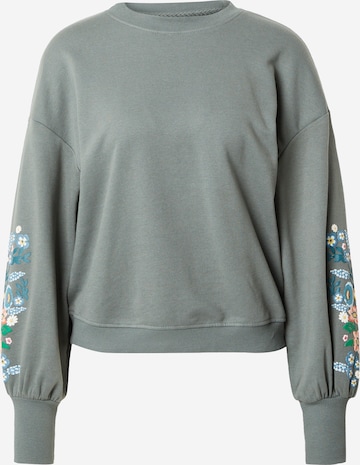 ONLY Sweatshirt 'BROOKE' in Groen: voorkant