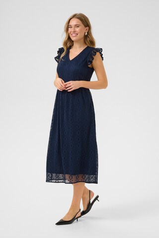 Cream Jurk 'Danika ' in Blauw