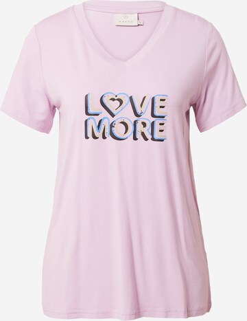 Kaffe T-shirt 'Kenya' i rosa: framsida