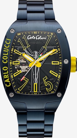 Carlo Colucci Analog Watch ' Donat ' in Blue: front