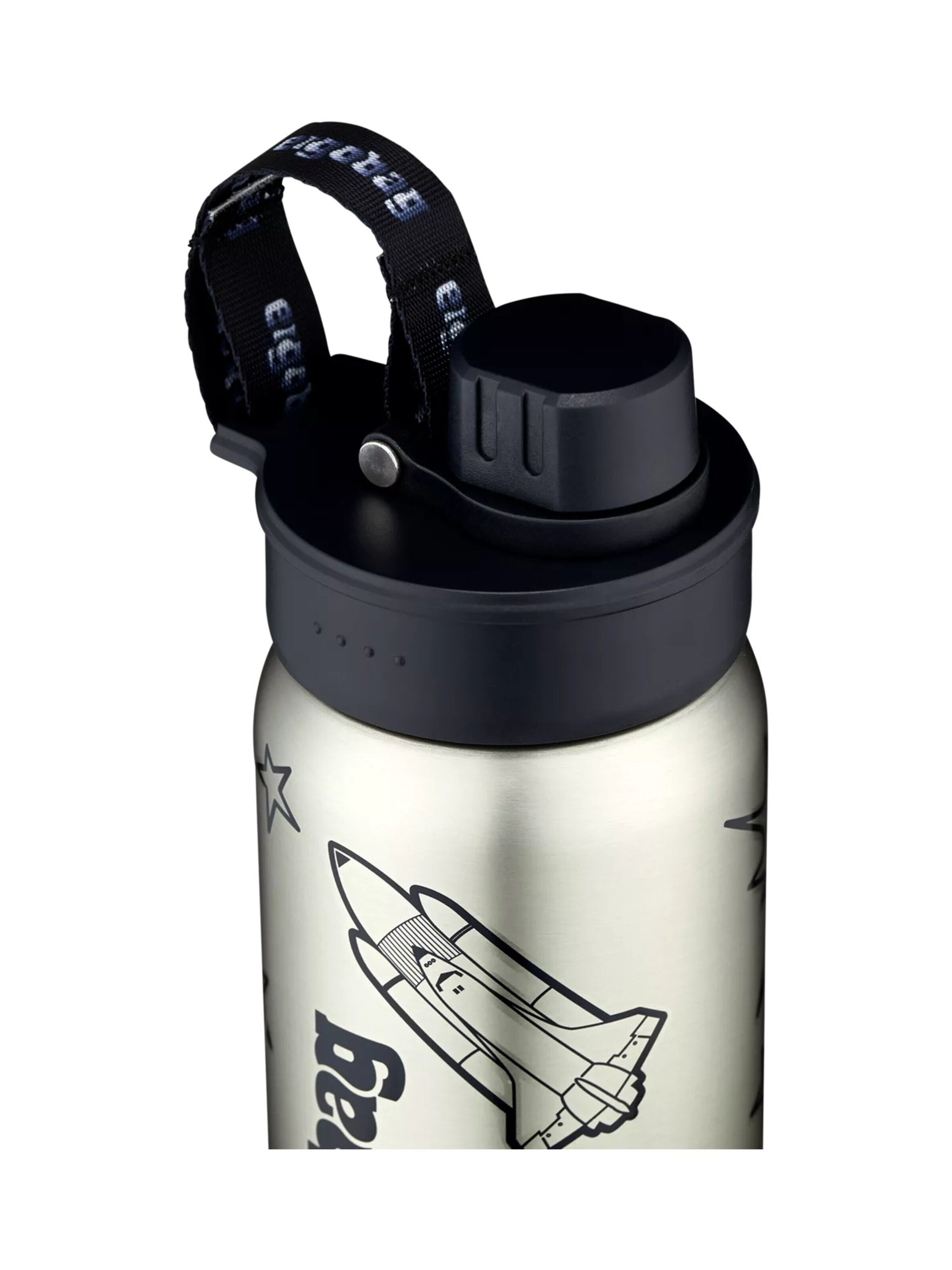 ergobag Drinking Bottle 'Trinkflasche Edelstahl Trinkflasche' in Black