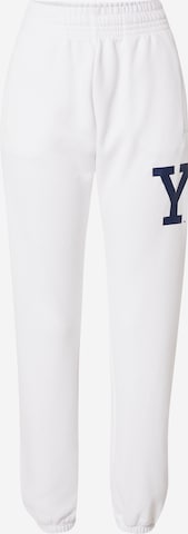 Tapered Pantaloni di Champion Authentic Athletic Apparel in bianco: frontale