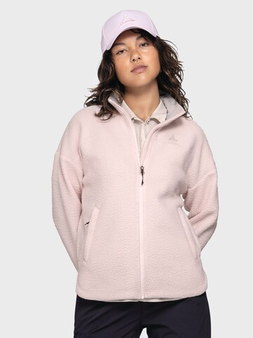 Schöffel Functionele fleece jas ' Urban CIRC Fleece Jk Style Purga WMS ' in Roze: voorkant