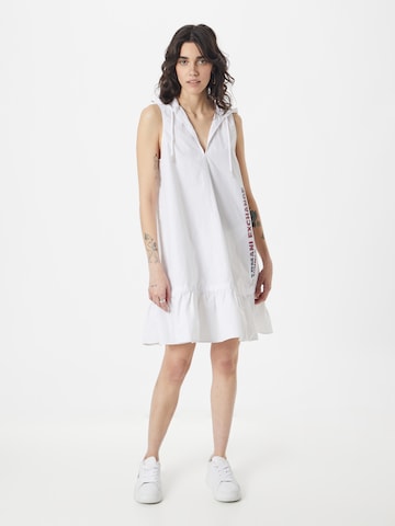 ARMANI EXCHANGE Poletna obleka 'VESTITO' | bela barva: sprednja stran