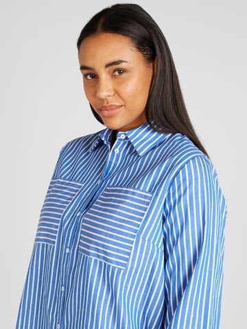 ONLY Carmakoma Blouse 'NAVITTA' in Blauw