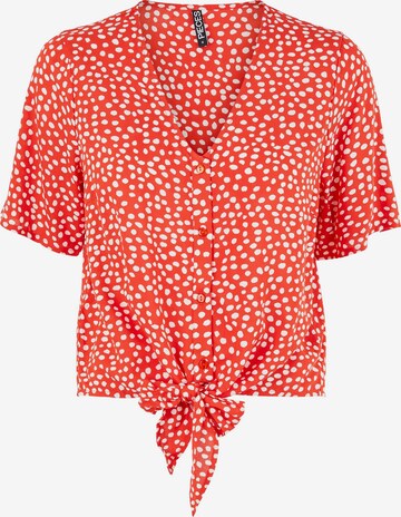 PIECES Blouse 'Nya' in Rood: voorkant