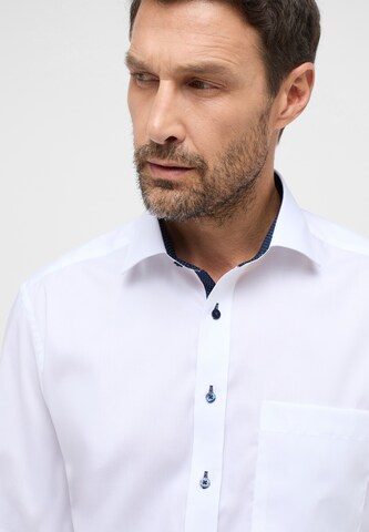 ETERNA Comfort fit Button Up Shirt in White