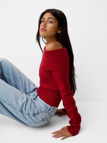 Bershka Sweater in Red