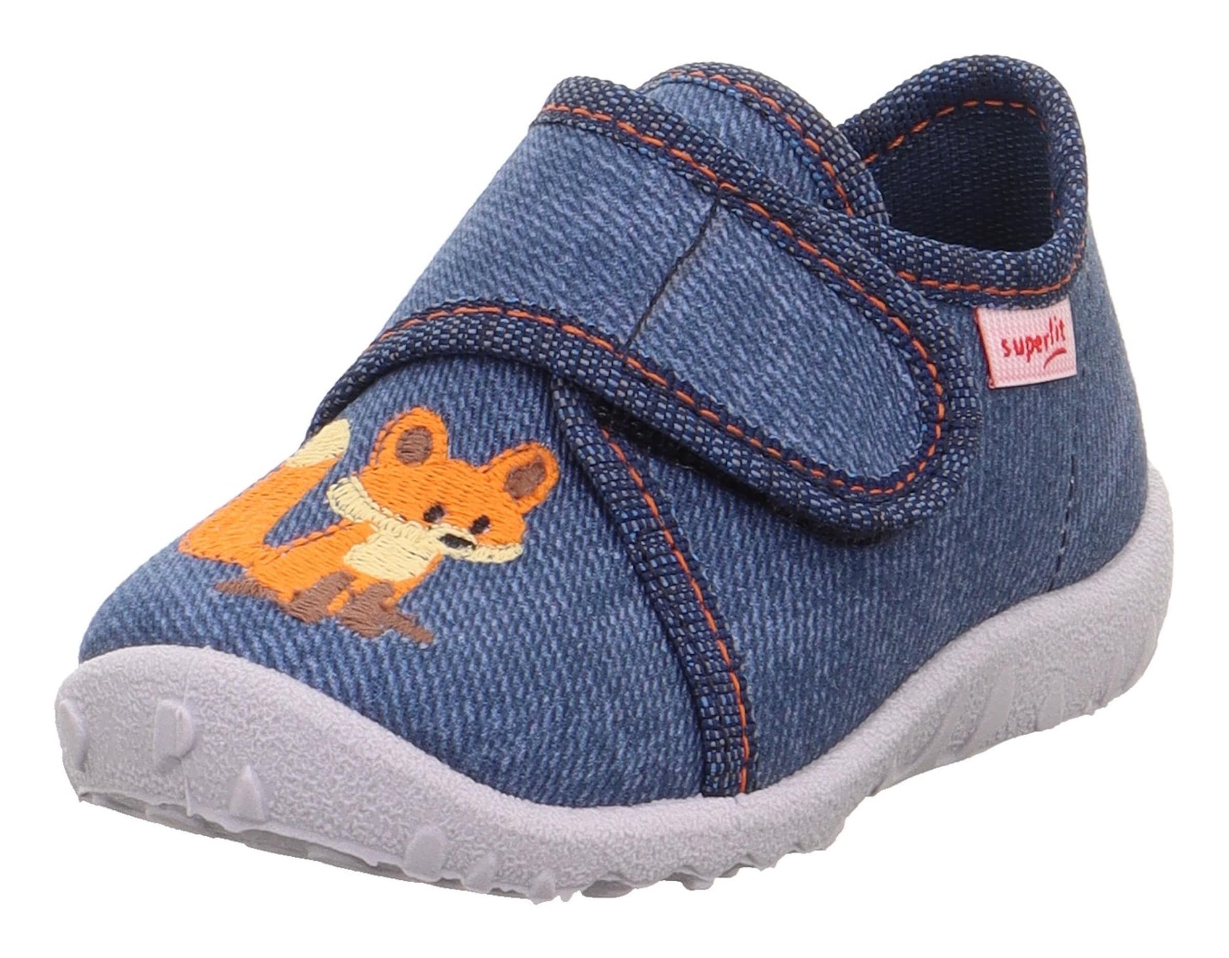 SUPERFIT Hausschuh in Blau: Vorderseite