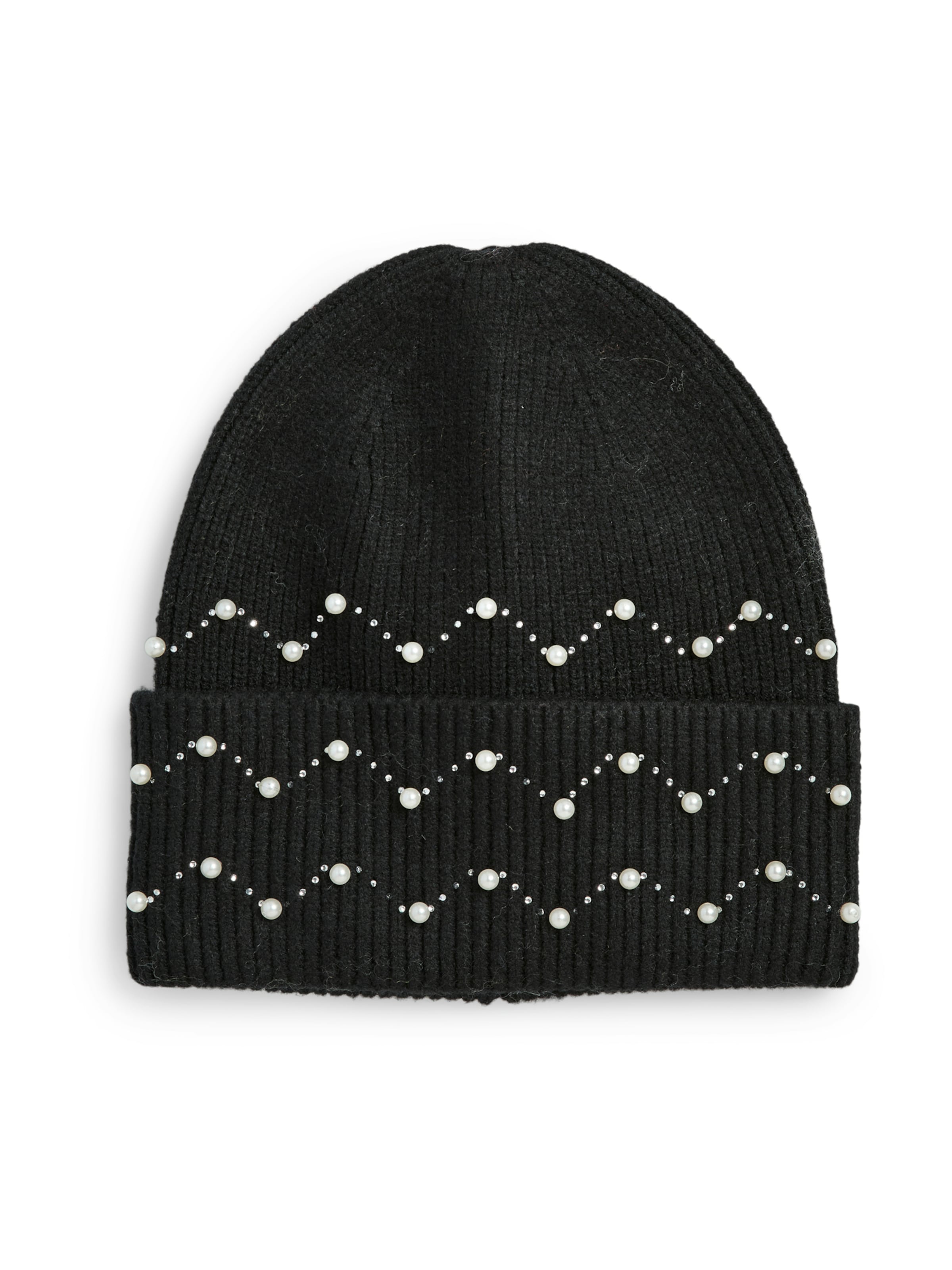 PIECES Beanie &#x27;PCMANLY&#x27; in Black: front