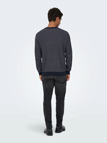 Pulover 'ONSMORGAN' de la Only & Sons pe albastru